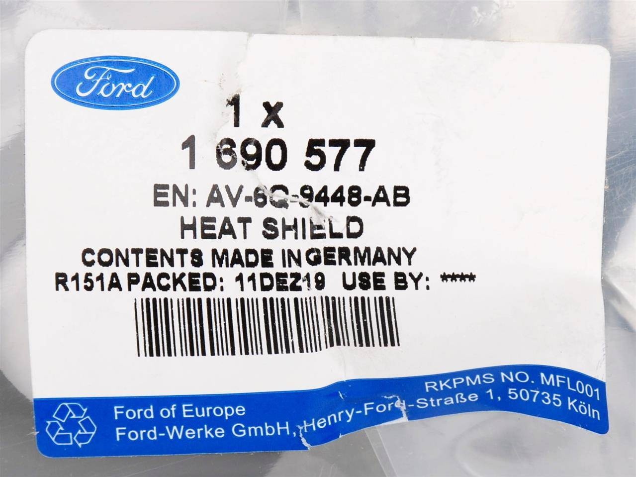 USZCZELKA KOLEKTORA WYDECHOWEGO 1.5 1.6 TDCI FORD _ 1690577 _ AV6Q-9448-AB