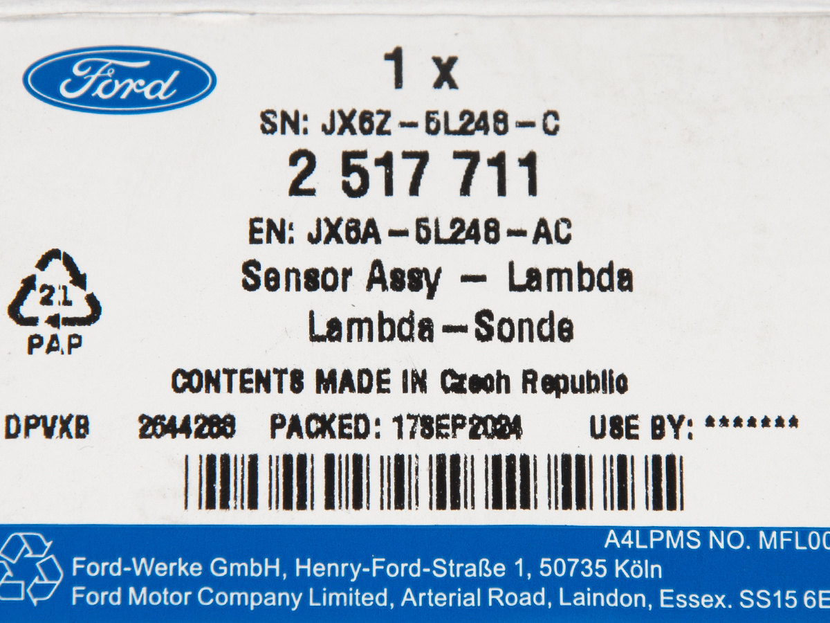 CZUJNIK NOX FORD KUGA 20- FOCUS 18- 2.0 ECOBLUE