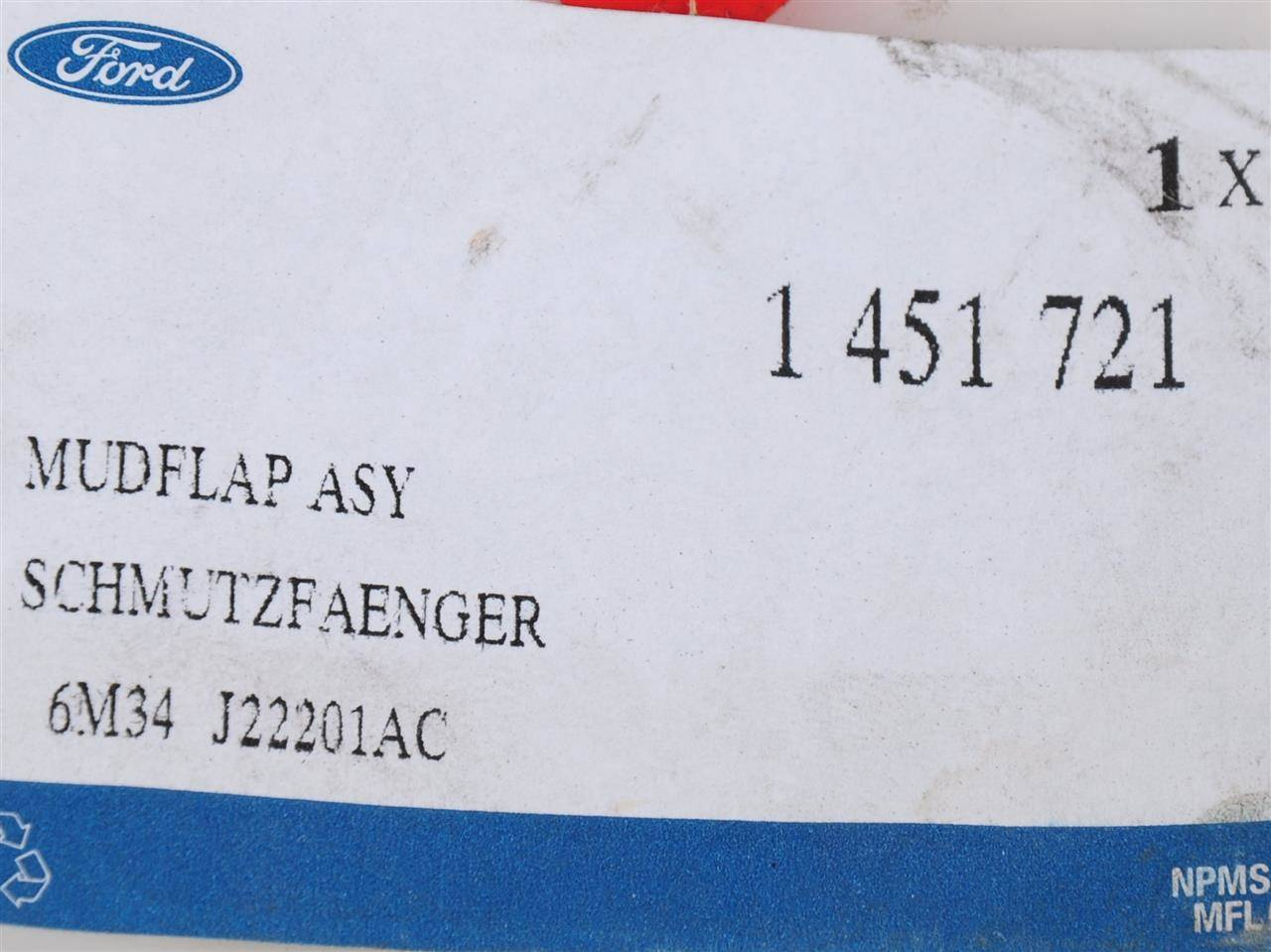 CHLAPACZ PRZÓD LEWY RANGER 06-09 / 09-12 _ 1451721 _ 6M34-J22201-AC