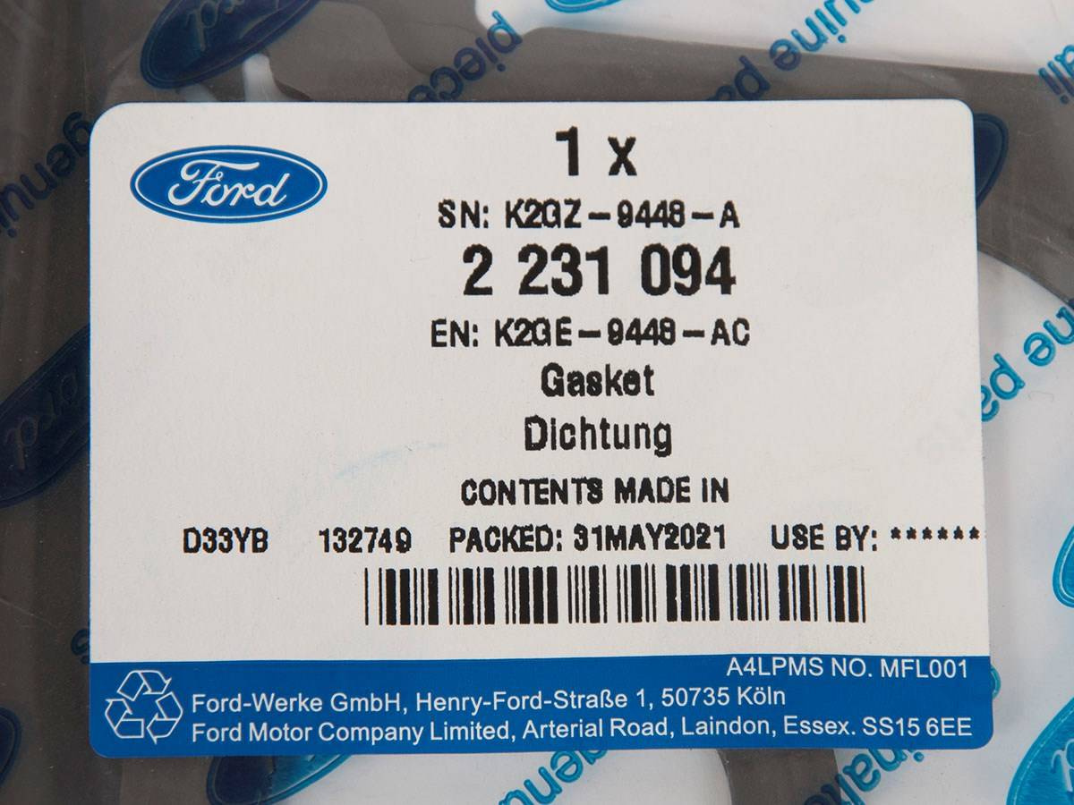 USZCZELKA TURBINY EDGE 18- KUGA 20- 2,0 / 2,3 EB_ 2231094 _ K2GE-9448-AC _ K2GZ-9448-A