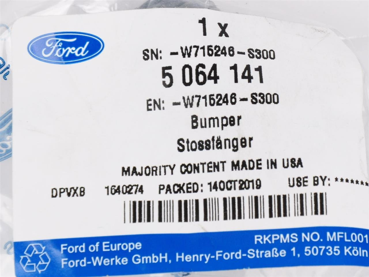 ODBÓJ MASKI MUSTANG 2015-17 _ 5064141 _ W715246-S300 _ W715246-S300