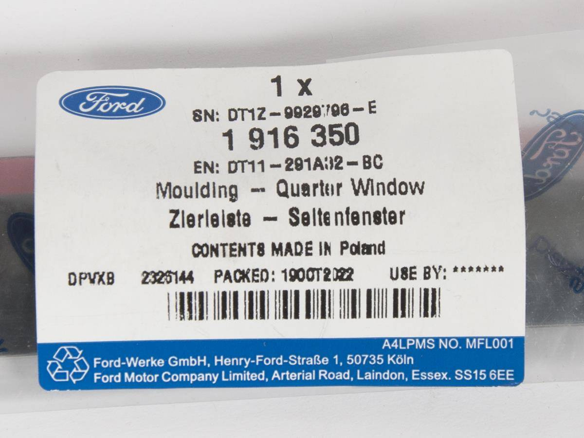 USZCZELKA R/L SZYBY DRZWI PRZESUWNYCH CONNECT 13- _ 1916350 _ DT11-291A32-BC _ DT1Z-9929796-E