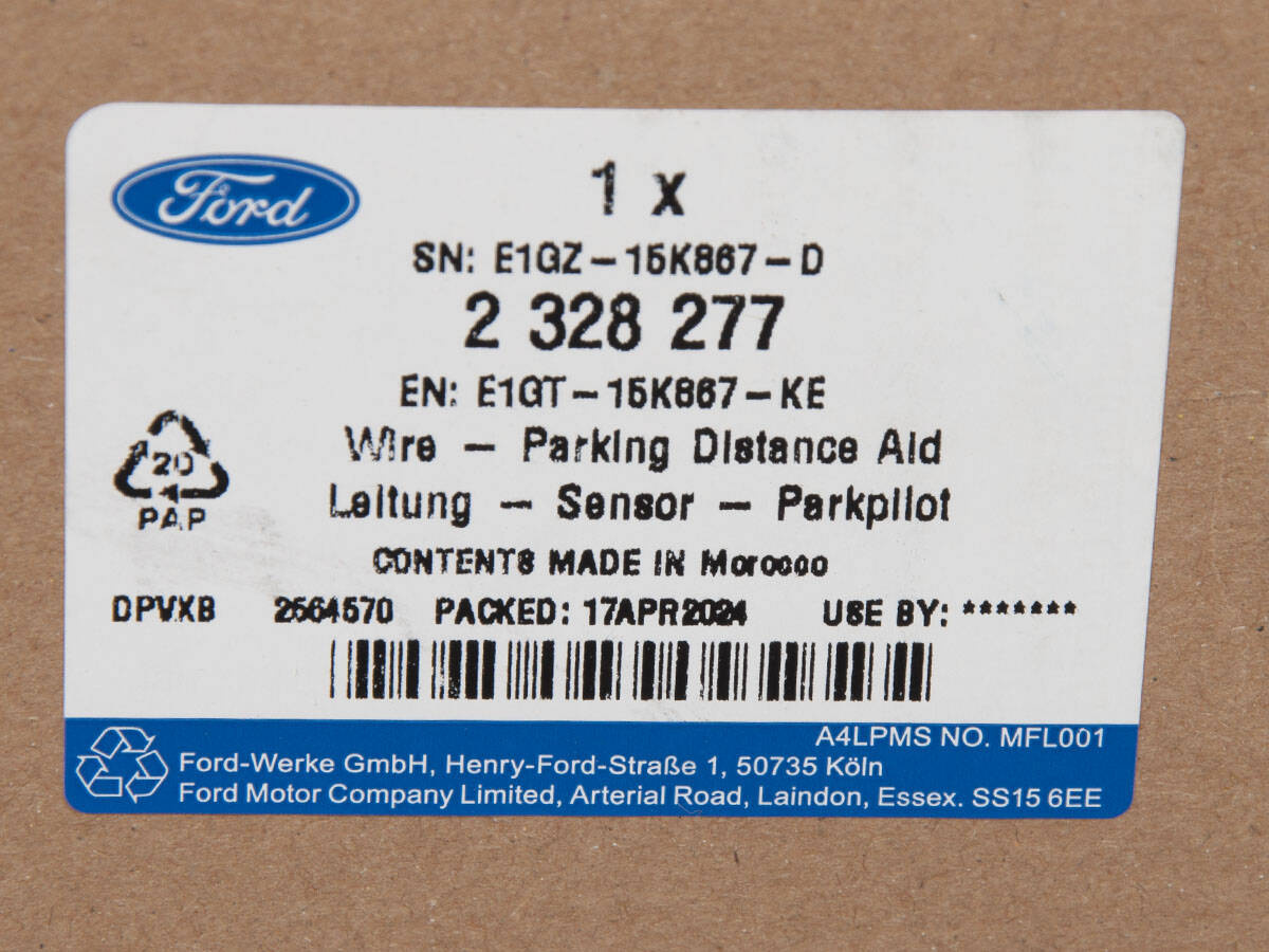 WIĄZKA CZUJNIKÓW PARKOWANIA S-MAX 15-19 _ 2328277 _ E1GT-15K867-KE