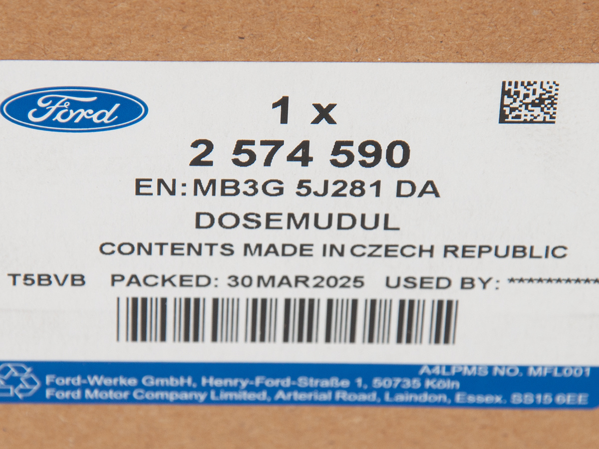 WTRYSKIWACZ ADBLUE FORD RANGER 22- 2.0/3.0 TDCI