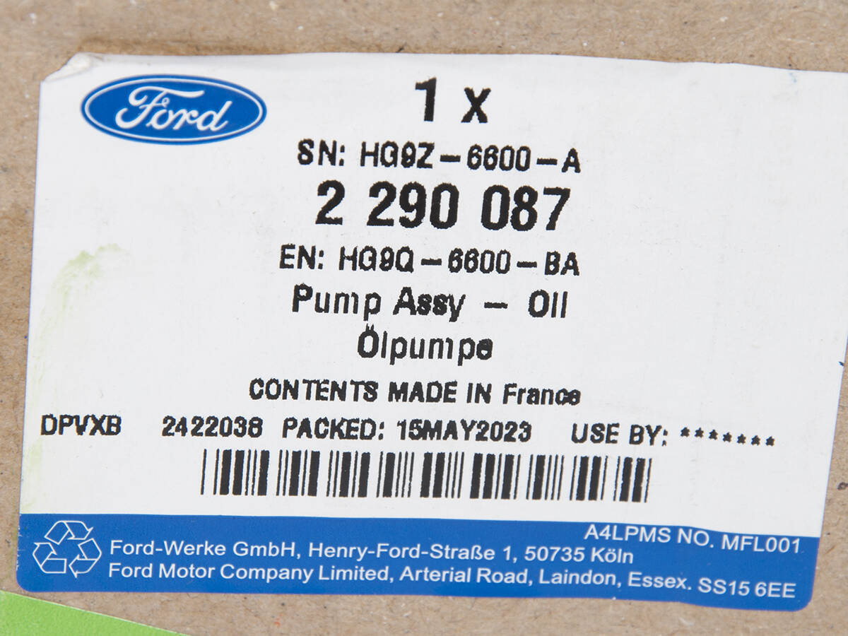POMPA OLEJOWA FORD EDGE 18- KUGA 20- 2.0 ECOBLUE _ 2290087 _ HG9Q-6600-BA _ HG9Z-6600-A