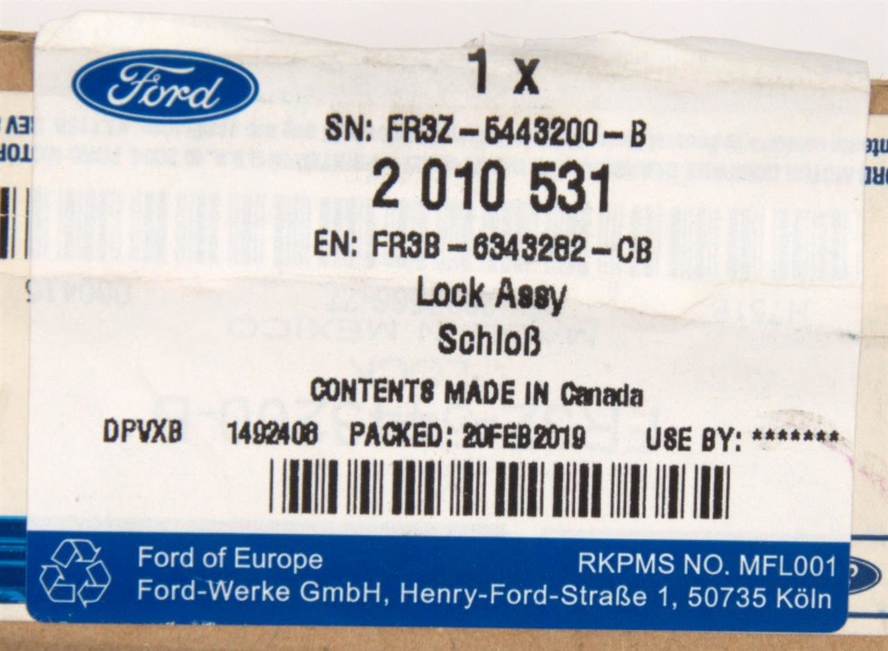 ZAMEK KLAPY TYŁ MUSTANG 15- FOCUS 18- MONDEO 15- _ 2010531 _ FR3B-6343282-CB _ FR3Z-5443200-B _ GTU_07