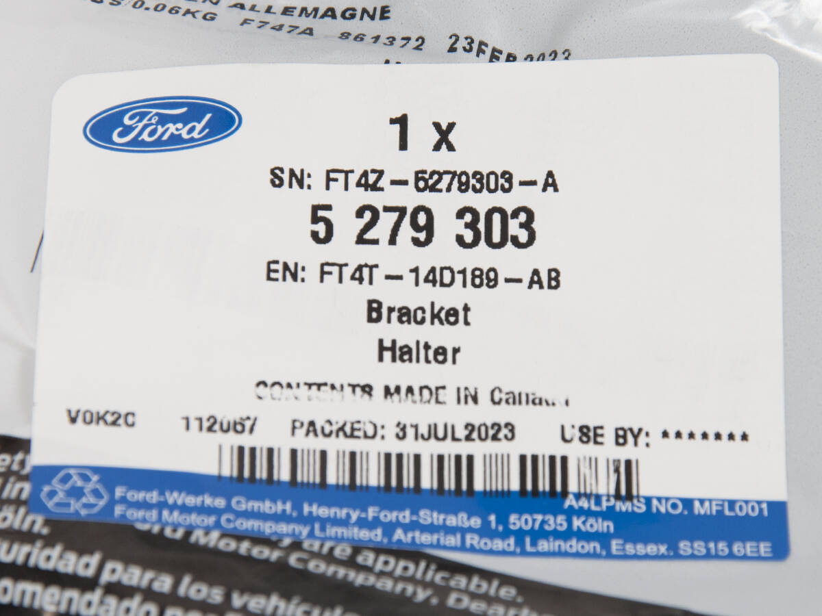 UCHWYT MOCOWANIE P/L RADARU BLIS EDGE 15- 18- _ 5279303 _ FT4T-14D189-AB _ FT4Z-14D189-A