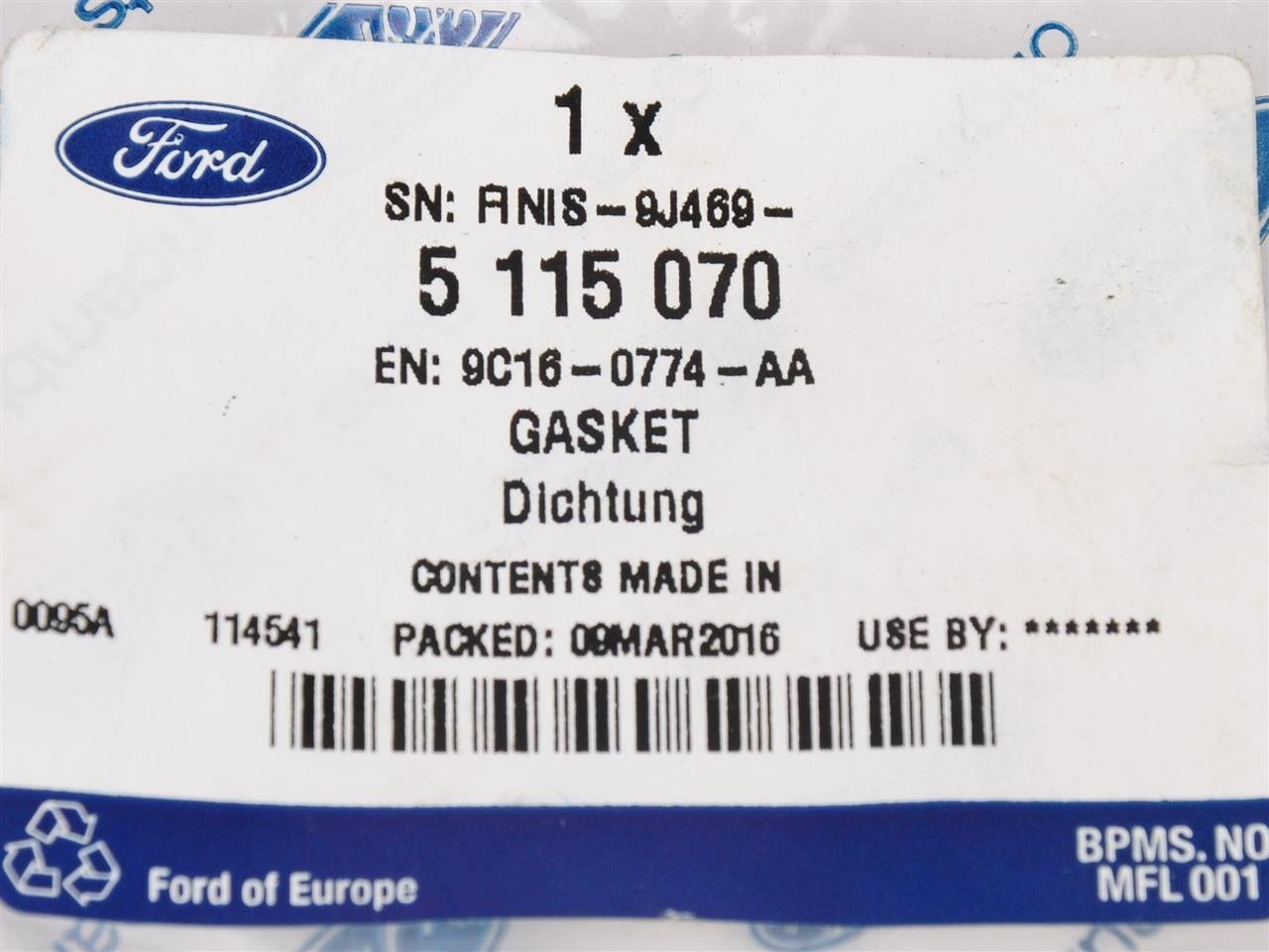 ZACISK PÓŁOSI TYLNEJ TRANSIT 06-14 _ 5115070 _ 9C16-0774-AA