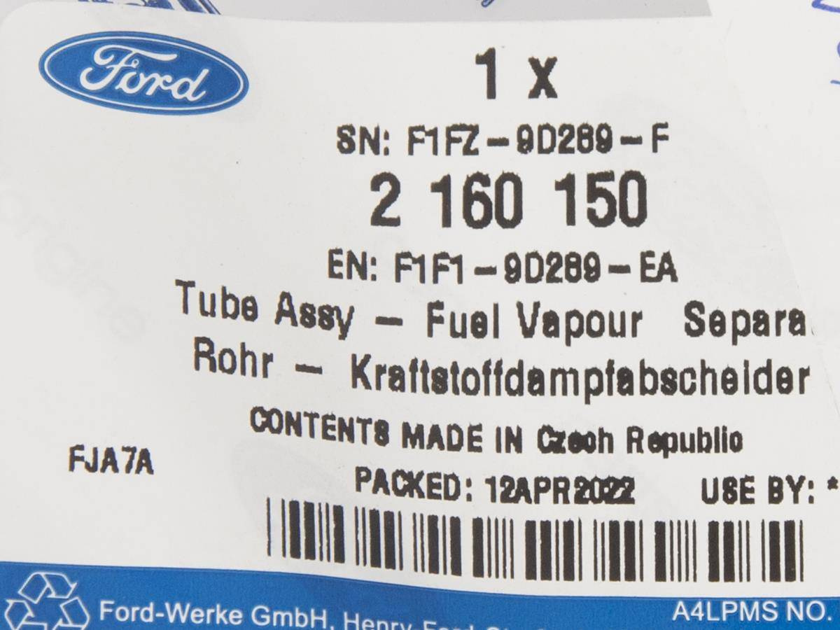 PRZEWÓD PARY PALIWA C-MAX 12- FOCUS 12- 1.0 EB _ 2160150 _ F1F1-9D289-EA _ GTU_07