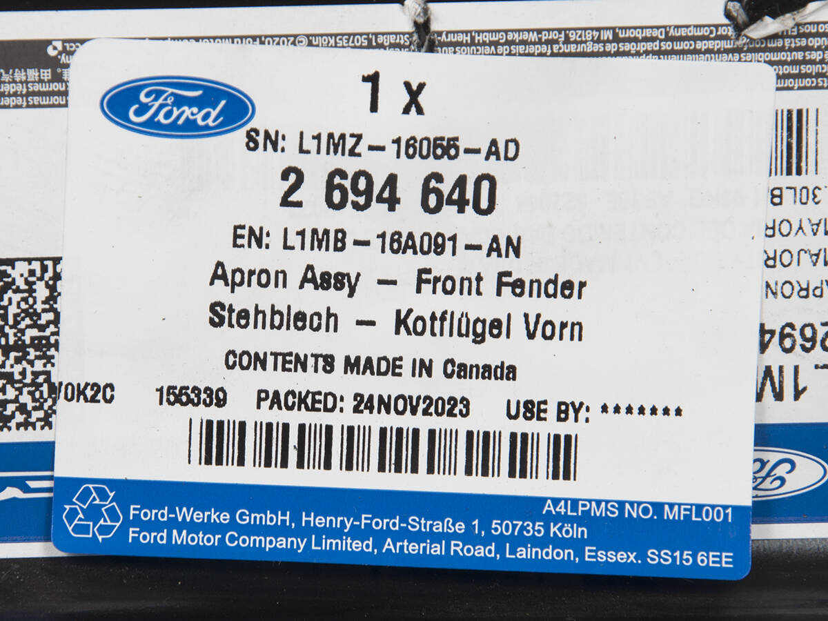 UCHWYT LEWY BŁOTNIKA PRZÓD EXPLORER 20- _ 2694640 _ L1MB-16A091-AN