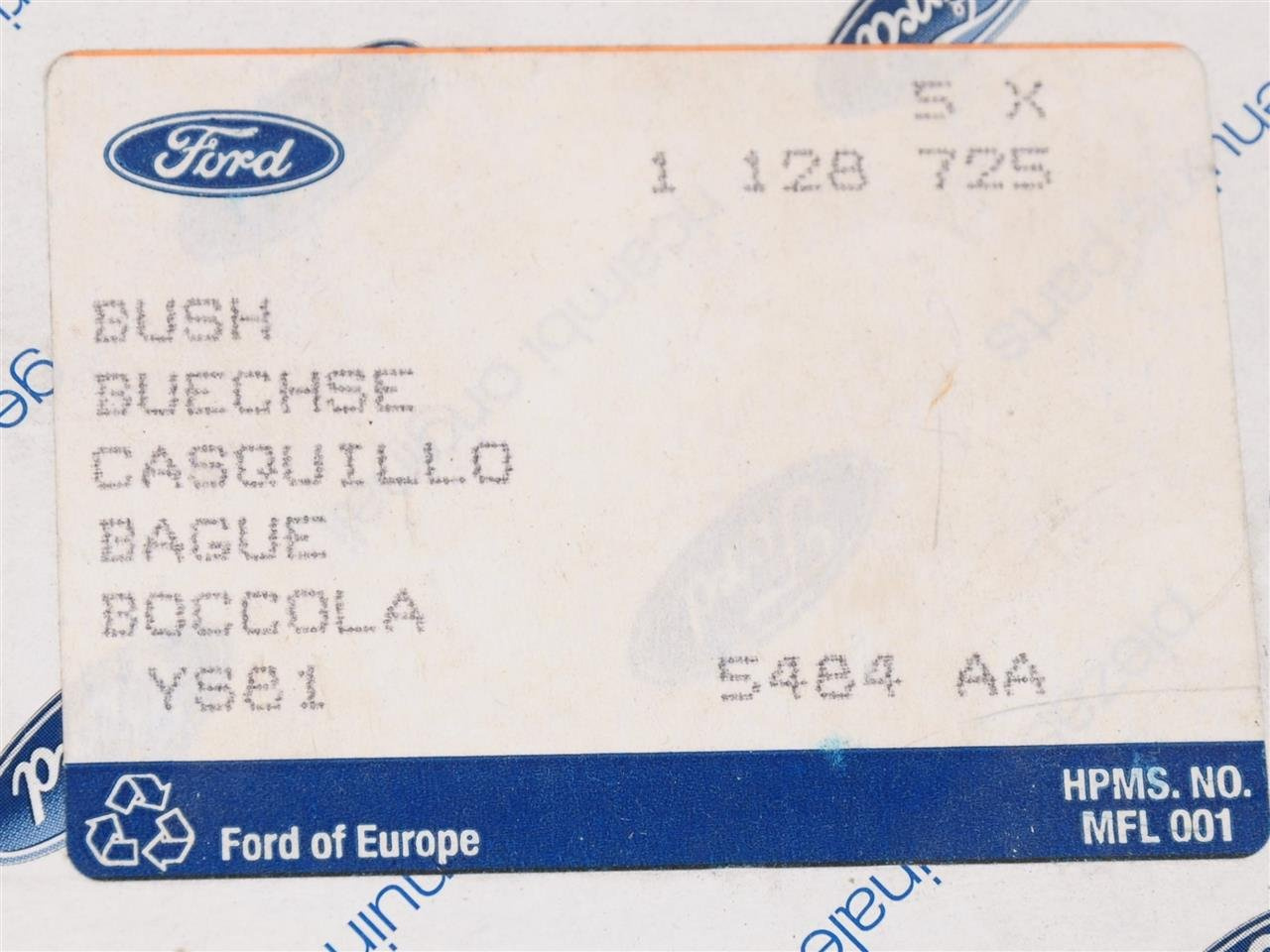 TULEJA ZAWIESZENIA PRZÓD COUGAR 1998-2000 _ 1128725 _ YS81-5484-AA