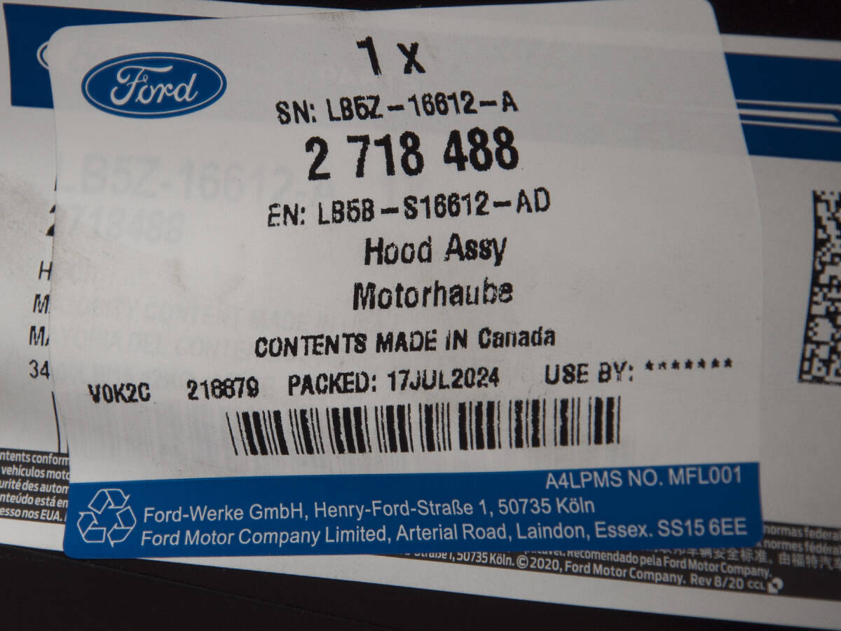 MASKA EXPLORER 20- / EXPLORER USA 20- _ 2718488 _ LB5B-S16612-AD _ LB5Z-16612-A