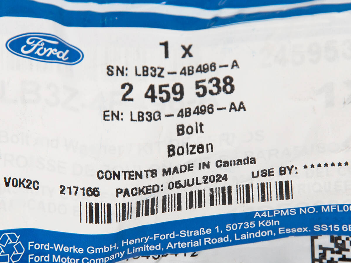 ŚRUBA WAŁU NAPĘDOWEGO FORD RANGER 22- / RAPTOR 22-