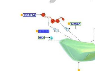ŻARÓWKA 12V 16W / W16W FORD OE _ 4651571 _ 5L2A-13465-AA _ E6DZ-13466-B