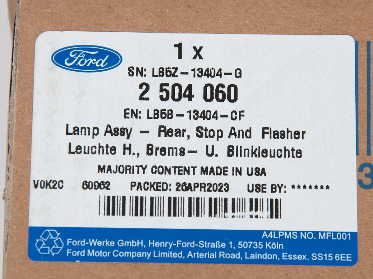 LAMPA PRAWA TYŁ EXPLORER 20- FORD OE _ 2733317 _ LB5B-13404-CF _ LB5Z-13404-B