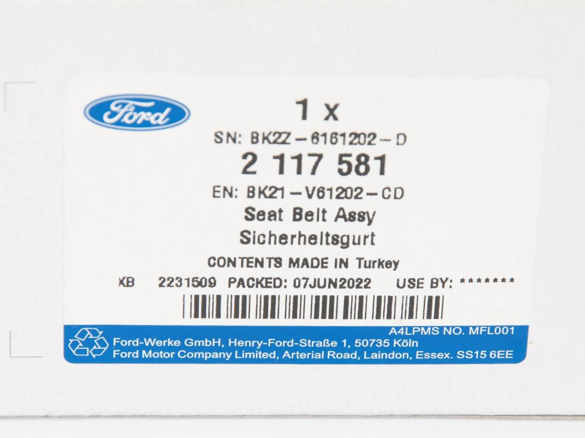 KLAMRA PASA BEZPIECZEŃSTWA TRANSIT 14- 19- CUSTOM 12- _ 2117581 _ BK21-V61202-CD