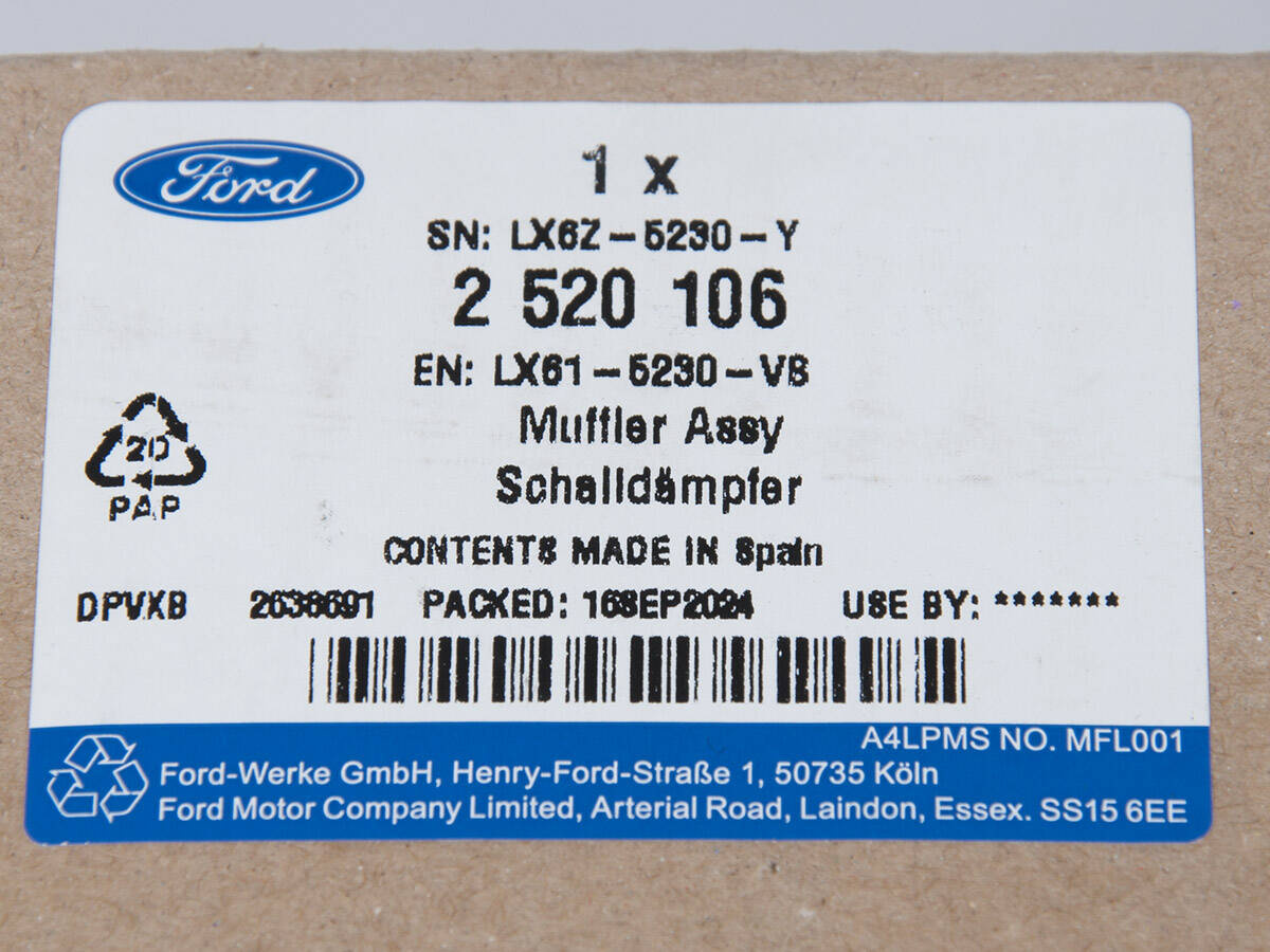 TŁUMIK ŚRODKOWY KUGA 20- 2.5L 16V GAS/ELEC HYBRID _ 2520106 _ LX61-5230-VB