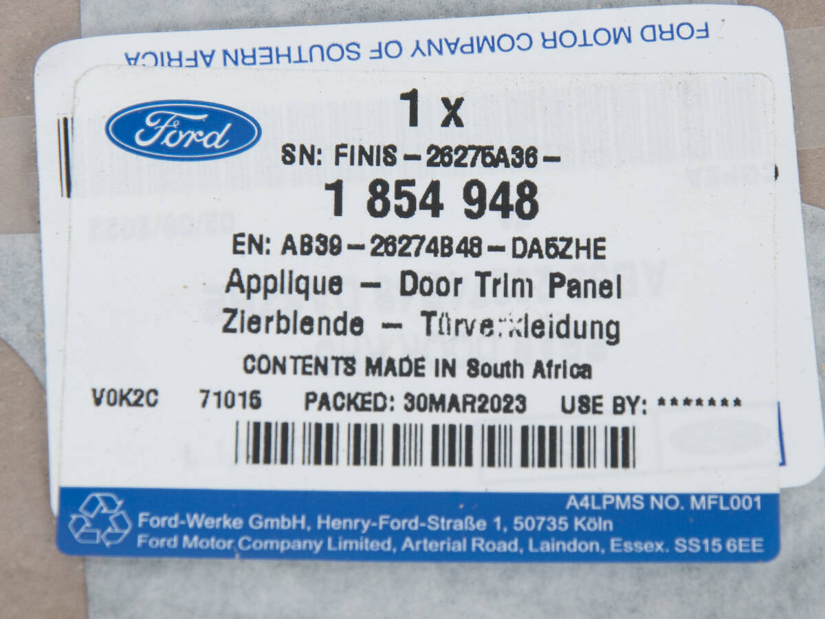 LISTWA PIONOWA PRAWA DRZWI TYŁ RANGER 12- _ 1854948 _ AB39-26274B48-DA5ZHE