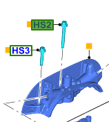 ŚRUBA GŁOWICY CYLINDRÓW 1.6 SIGMA GTDI 1.6 DOHC EFI ZETEC _ 1348951 _ W710295-S301