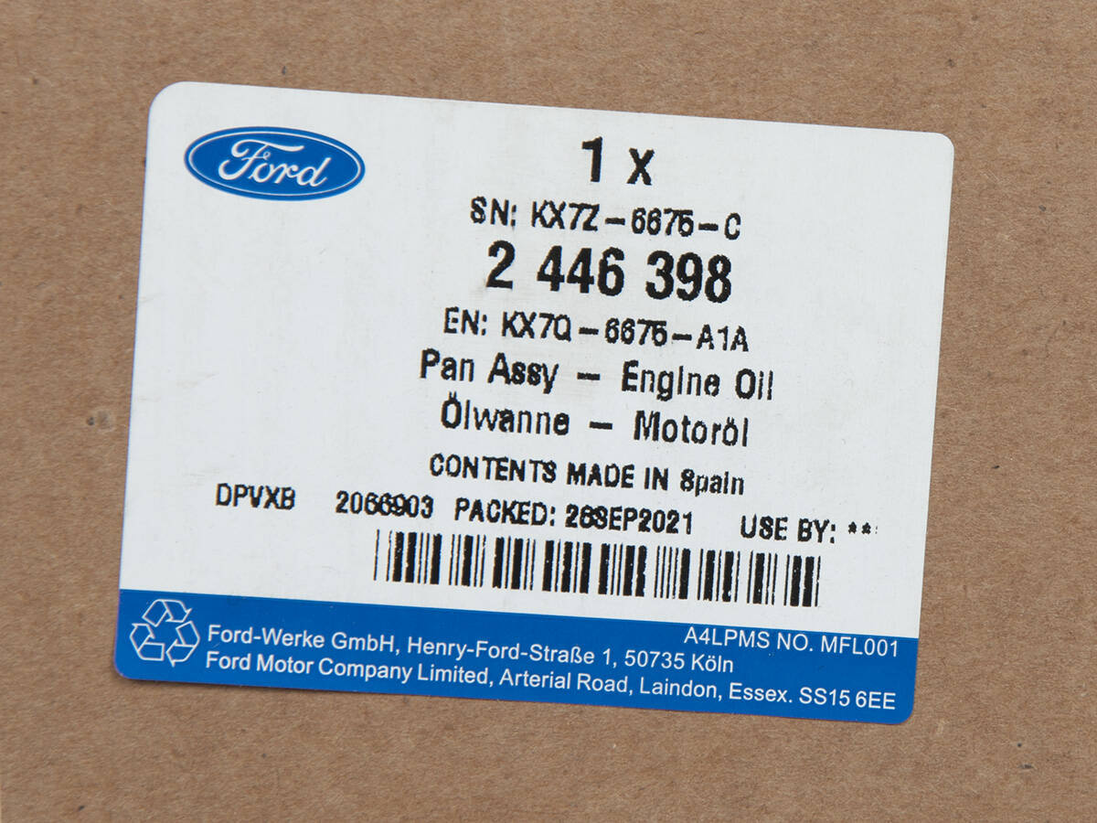 MISA OLEJOWA FIESTA 17- FOCUS 18- KUGA 20- _ 2446398 _ KX7Q-6675-A1A