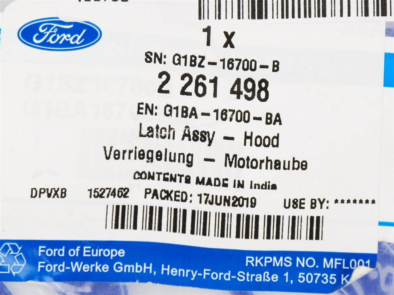 ZAMEK MASKI KA+ 2016- _ 2261498 _ G1BA-16700-BA