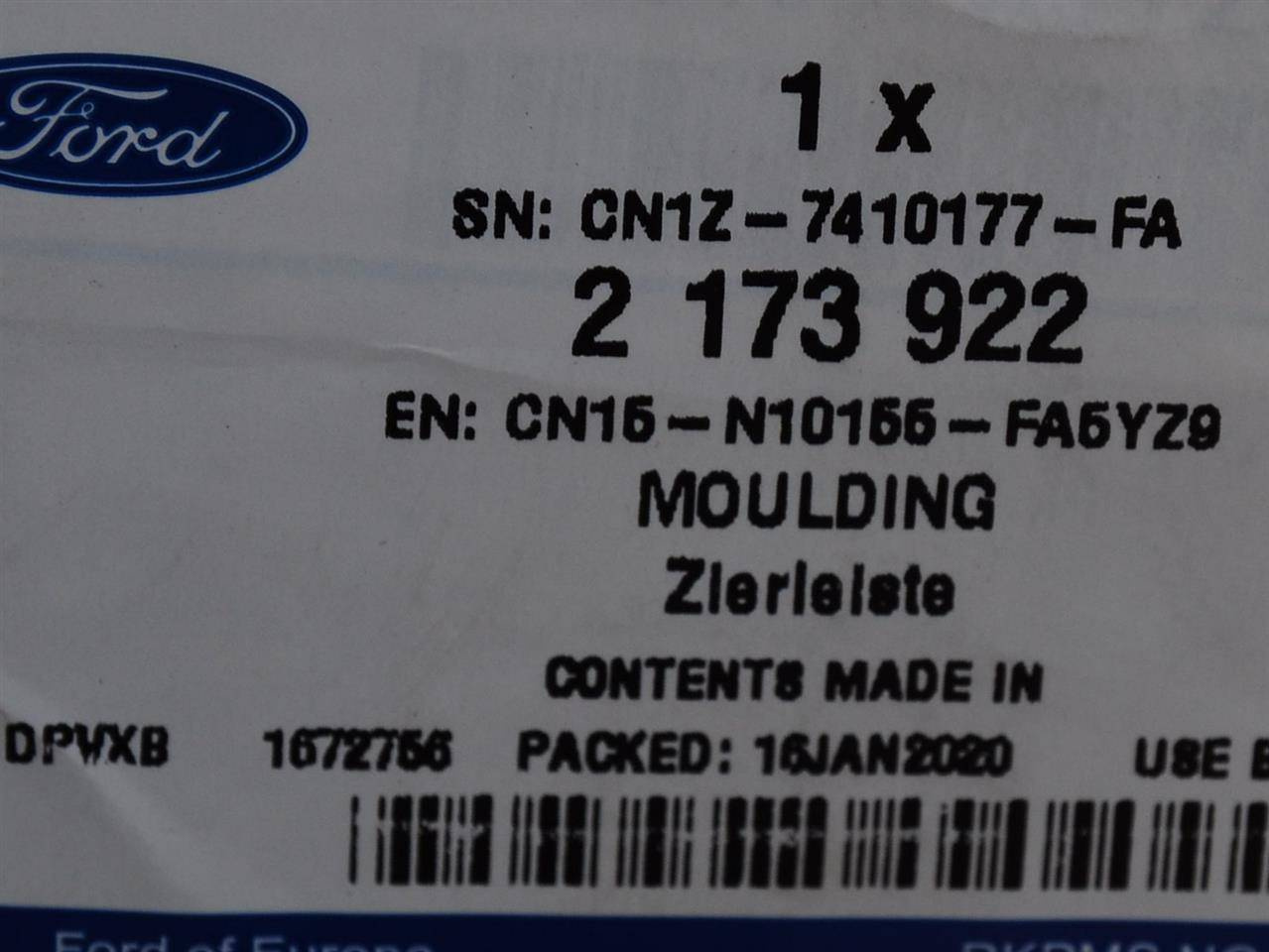 LISTWA PROGOWA LEWA ECOSPORT 17- USA _ 2173922 _ _ CN1Z-7410177-FA