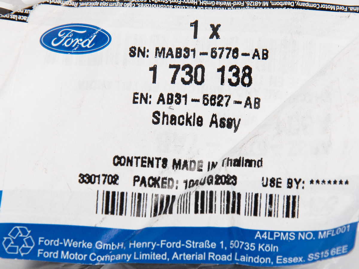 KLAMRA RESORU ZAWIESZENIA TYŁ RANGER 12- FORD OE _ 1730138 _ AB31-5627-AB _ AB3Z-5776-B _ GTU_07