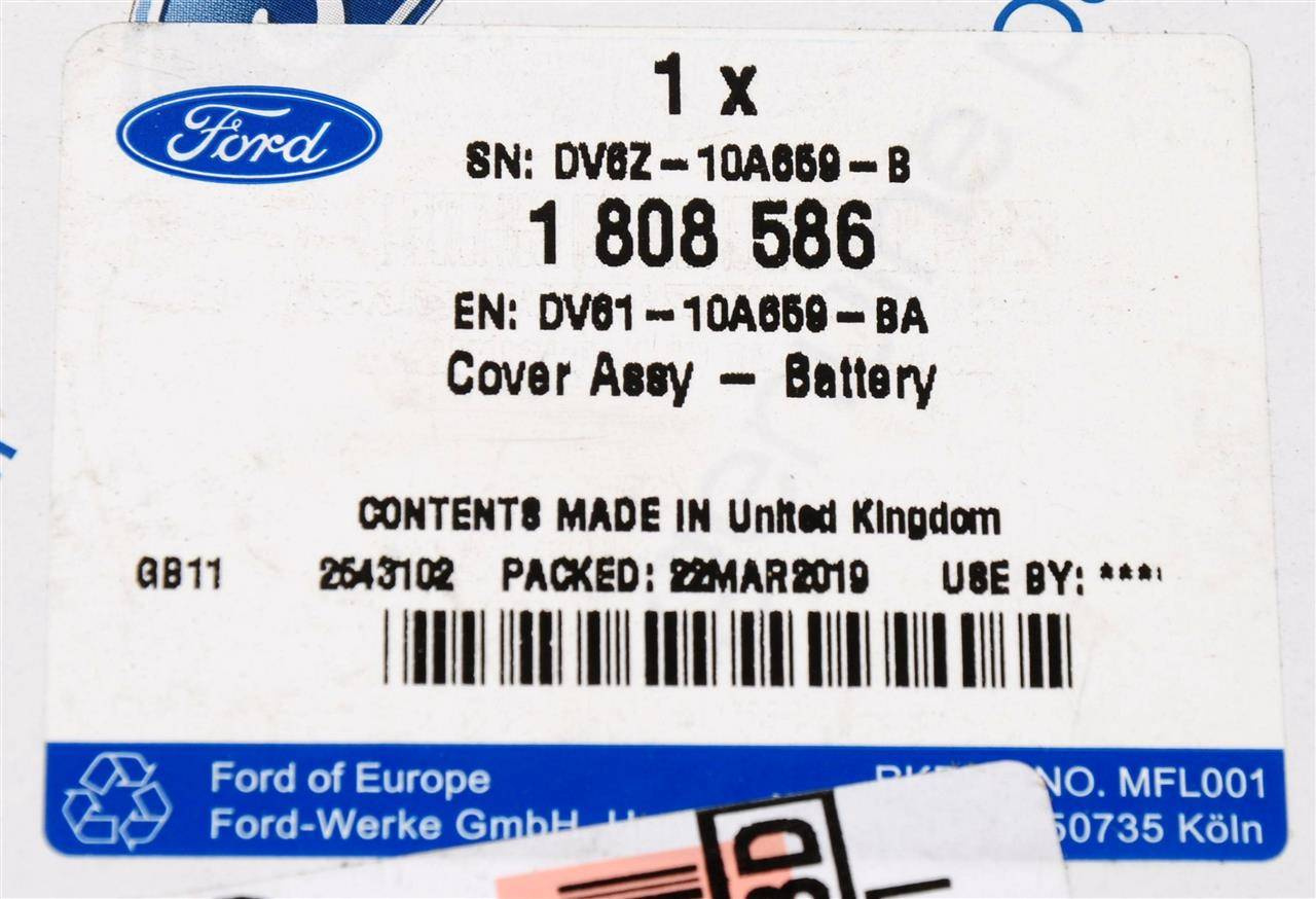 POKRYWKA AKUMULATORA FORD C-MAX 15- CONNECT 13- _ 1808586 _ DV61-10A659-BA _ DV6Z-10A659-B _ GTU_07