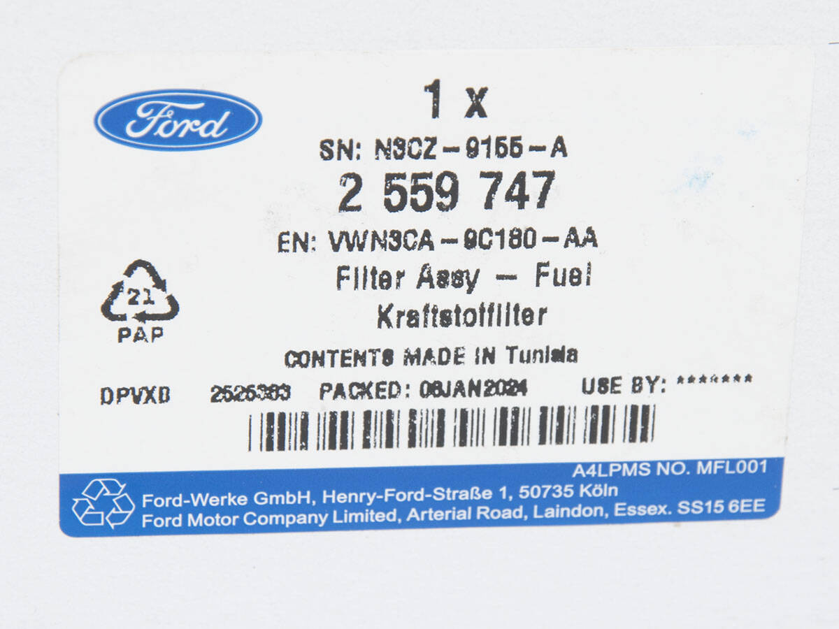 FILTR PALIWA TRANSIT/TOURNEO CONNECT 22- 2,0 TDCI _ 2559747 _ VWN3CA-9C180-AA