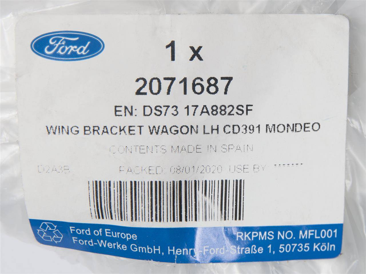 ŚLIZG LEWY ZDERZAKA TYŁ MONDEO MK5 14- KOMBI _ 2071687 _ DS73-17A882-SF