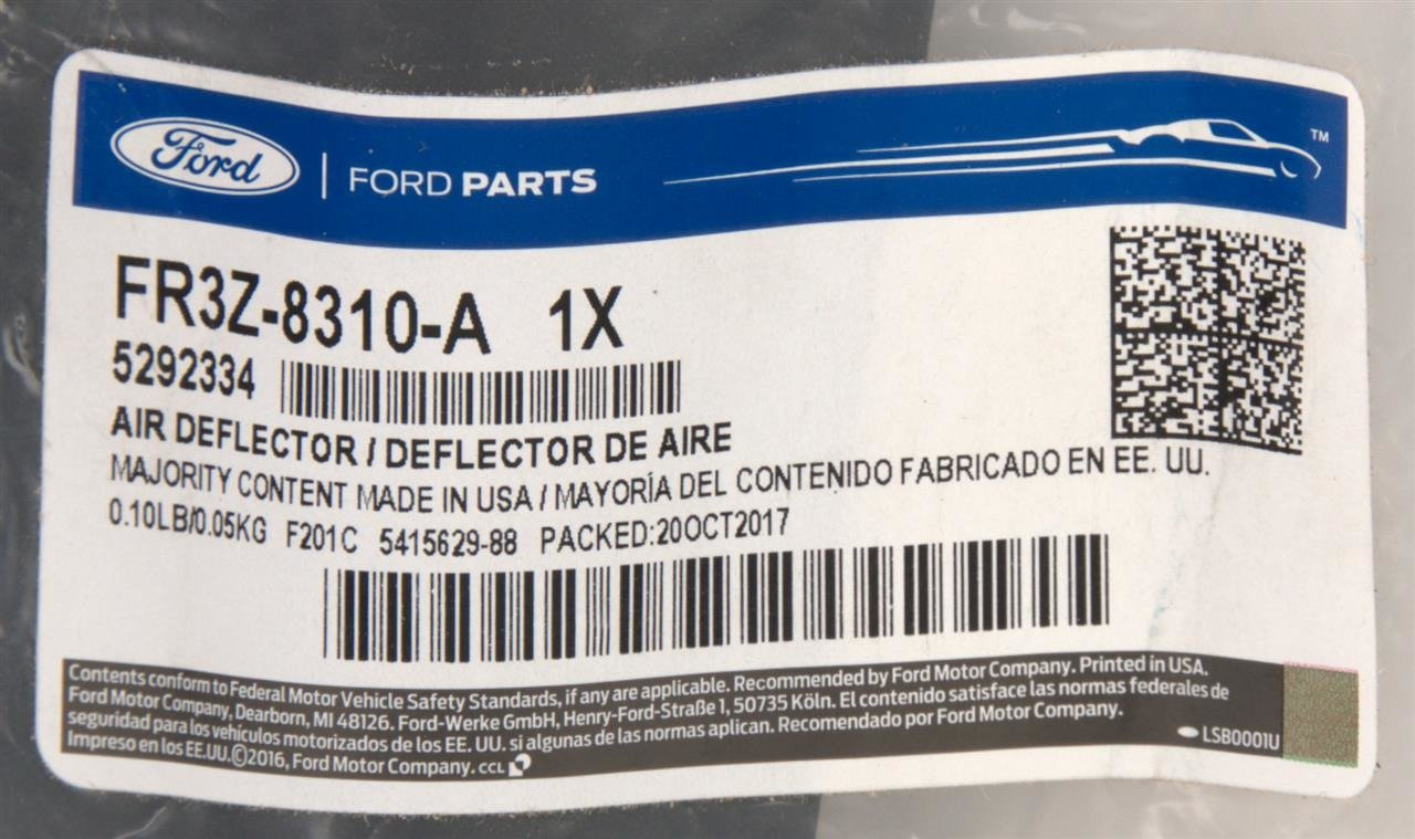 KIEROWNICA POWIETRZA PRAWA MUSTANG 2015-2017 _ 5292334 _ FR3B-8102-AC _ FR3Z-8310-A