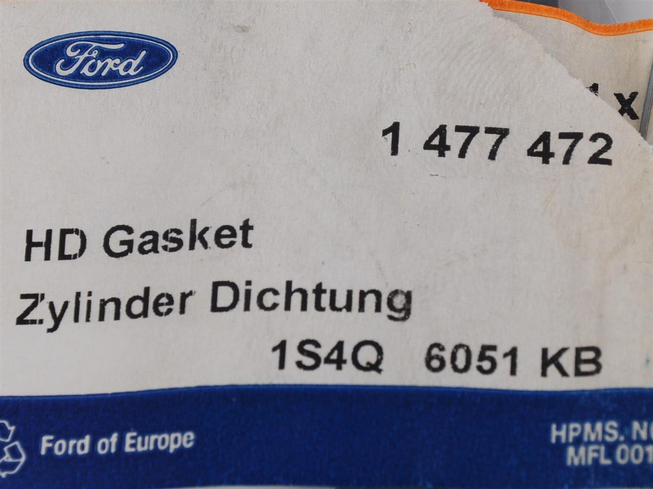 USZCZELKA GŁOWICY CYLINDRÓW LYNX 1.8 DIESEL FOCUS C-MAX CONNECT _ 1477472 _ 1S4Q-6051-KB