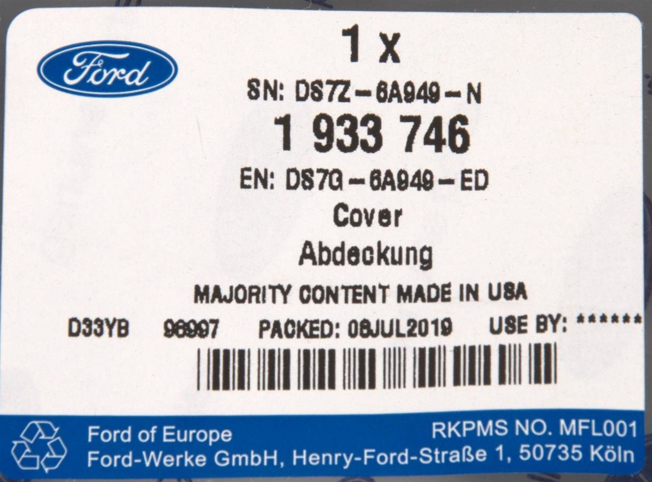 POKRYWA SILNIKA 2.0 EB MONDEO S-MAX / GALAXY _ 1933746 _ DS7G-6A949-ED _ DS7Z-6A949-N