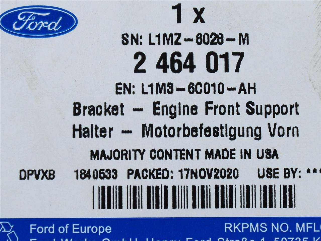 PODUSZKA PRAWA SILNIKA EXPLORER 20- 2.3 EB _ 2464017 _ L1M3-6C010-AH _ L1MZ-6028-B