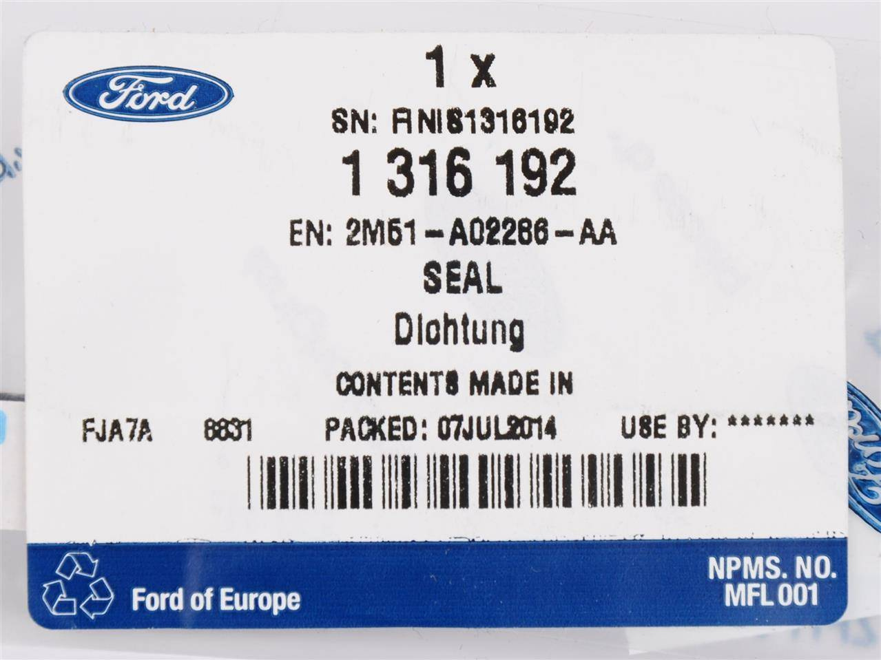 USZCZELNIENIE FOCUS 1998- _ 1316192 _ 2M51-A02286-AA _ GTU_07