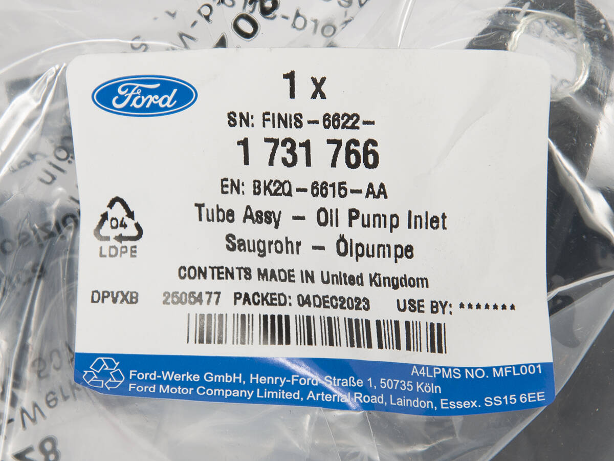 SMOK OLEJOWY CUSTOM 12- TRANSIT 11- 14- 2,2 TDCI _ 1731766 _ BK2Q-6615-AA