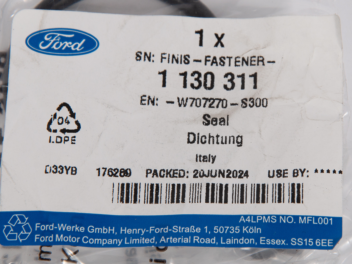 ORING OBUDOWY TERMOSTATU TRANSIT / 2.2 DURATORQ _ 1130311 _ W707270-S300