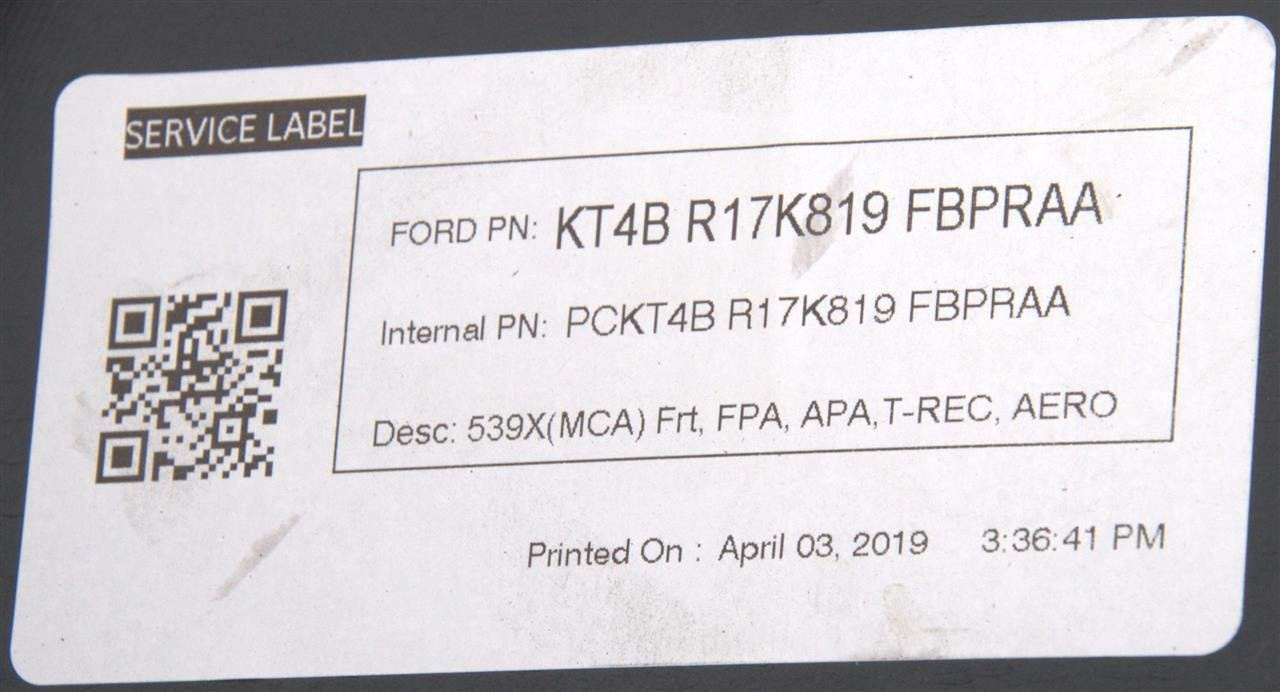 ZDERZAK PRZÓD FORD EDGE 18- 6 PDC / HAK HOLOWNICZY _ 2548624 _ KT4B-R17K819-FDPRAA _ KT4Z-17D957-FAPTM