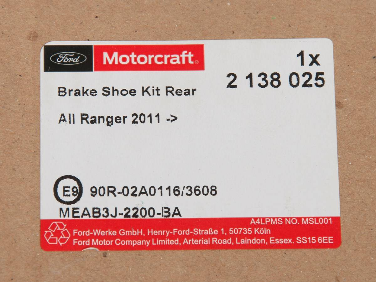 ZESTAW SZCZĘK HAMULCOWYCH RANGER 12- _ 2138025 _ MEAB3J-2200-BA