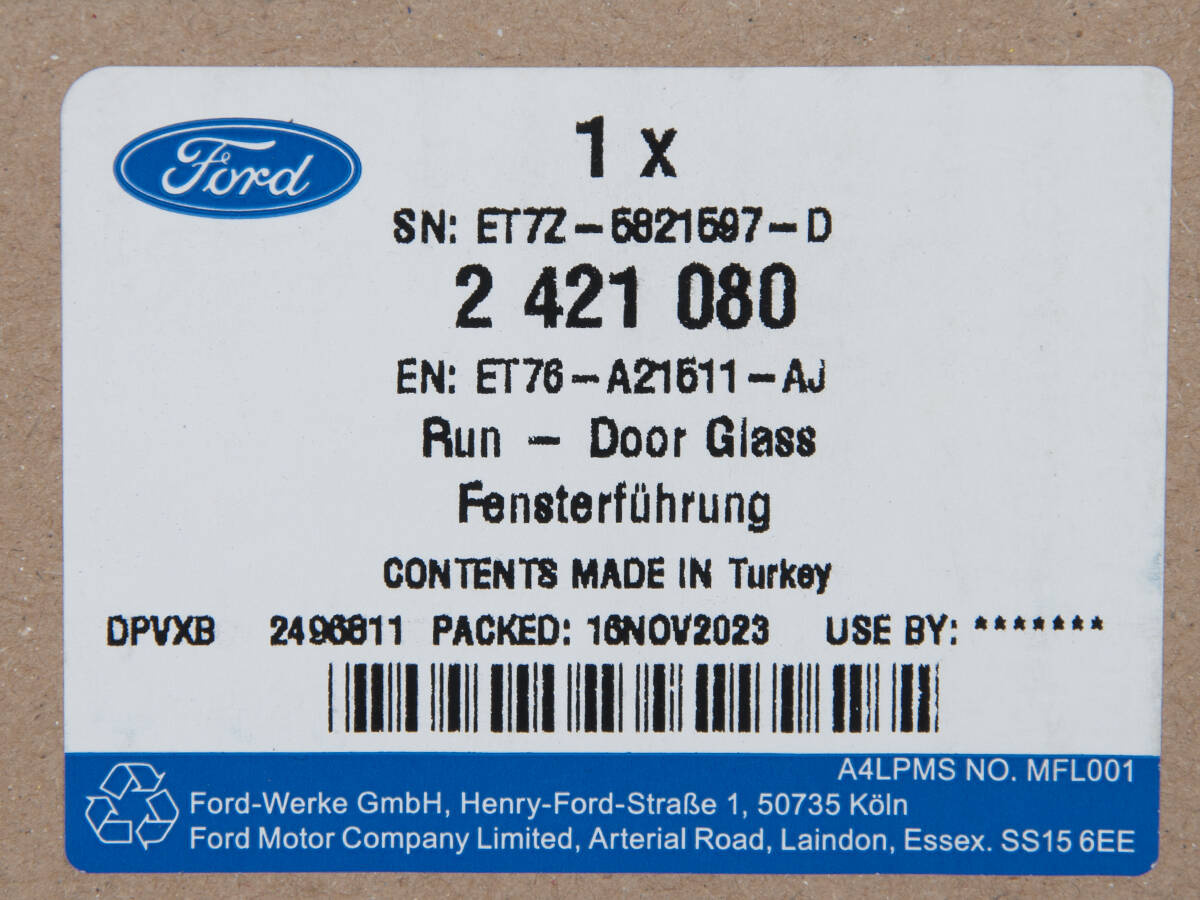 SZYBA "TRÓJKĄT" DRZWI PRZEDNICH LEWYCH TRANSIT/TOURNEO COURIER 14- _ 2421080 _ ET76-A21511-AJ