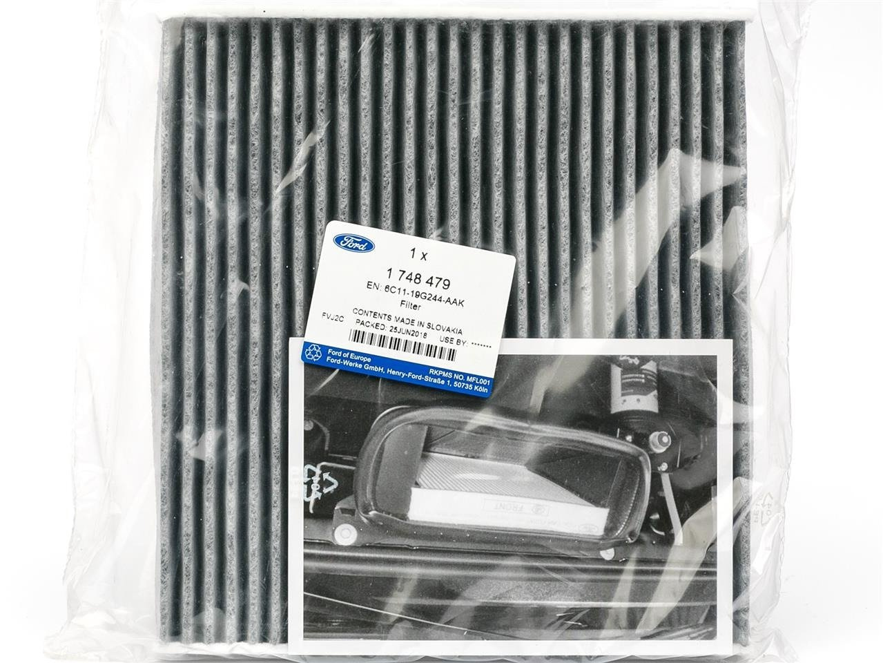 FILTR KABINOWY Z WĘGLEM AKTYWNYM TRANSIT 2006-2014 _ 1748479 _ 6C11-19G244-AAK