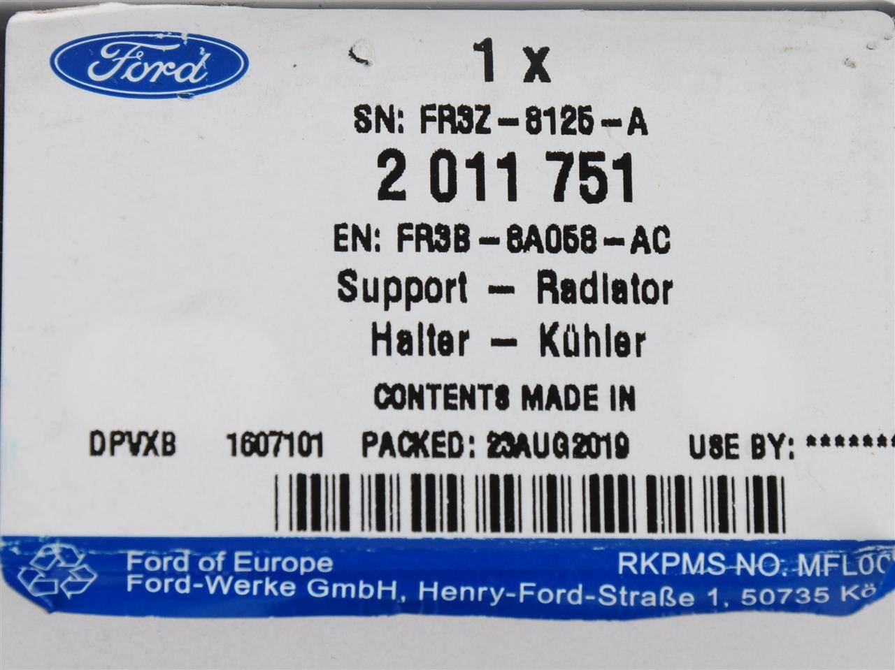 BELKA PRZEDNIA SANEK MUSTANG 2015- /17- _ 2011751 _ FR3B-8A058-AC _ FR3Z-8125-A _ GTU_07