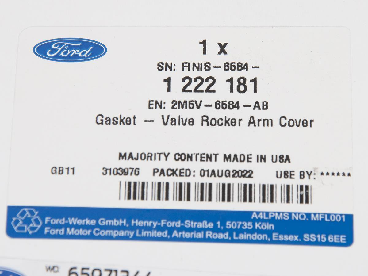 USZCZELKA POKRYWY ZAWORÓW FOCUS 02-05 2.0 _ 1222181 _ 2M5V-6584-AB _ 2M5Z-6584-AB