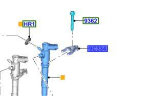 UCHWYT WRTYSKIWACZA 2.0 DISEL PANTHER TRANSIT _ 2011883 _ GK2Q-9L535-BA _ GK2Z-9C334-B