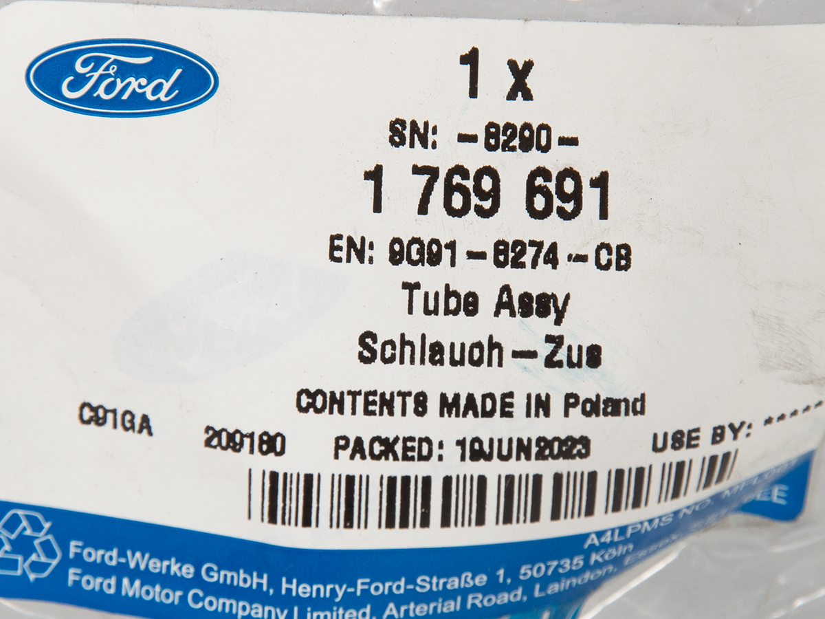 PRZEWÓD UKŁADU CHŁODZENIA S-MAX 10-15 / 2.0 EB