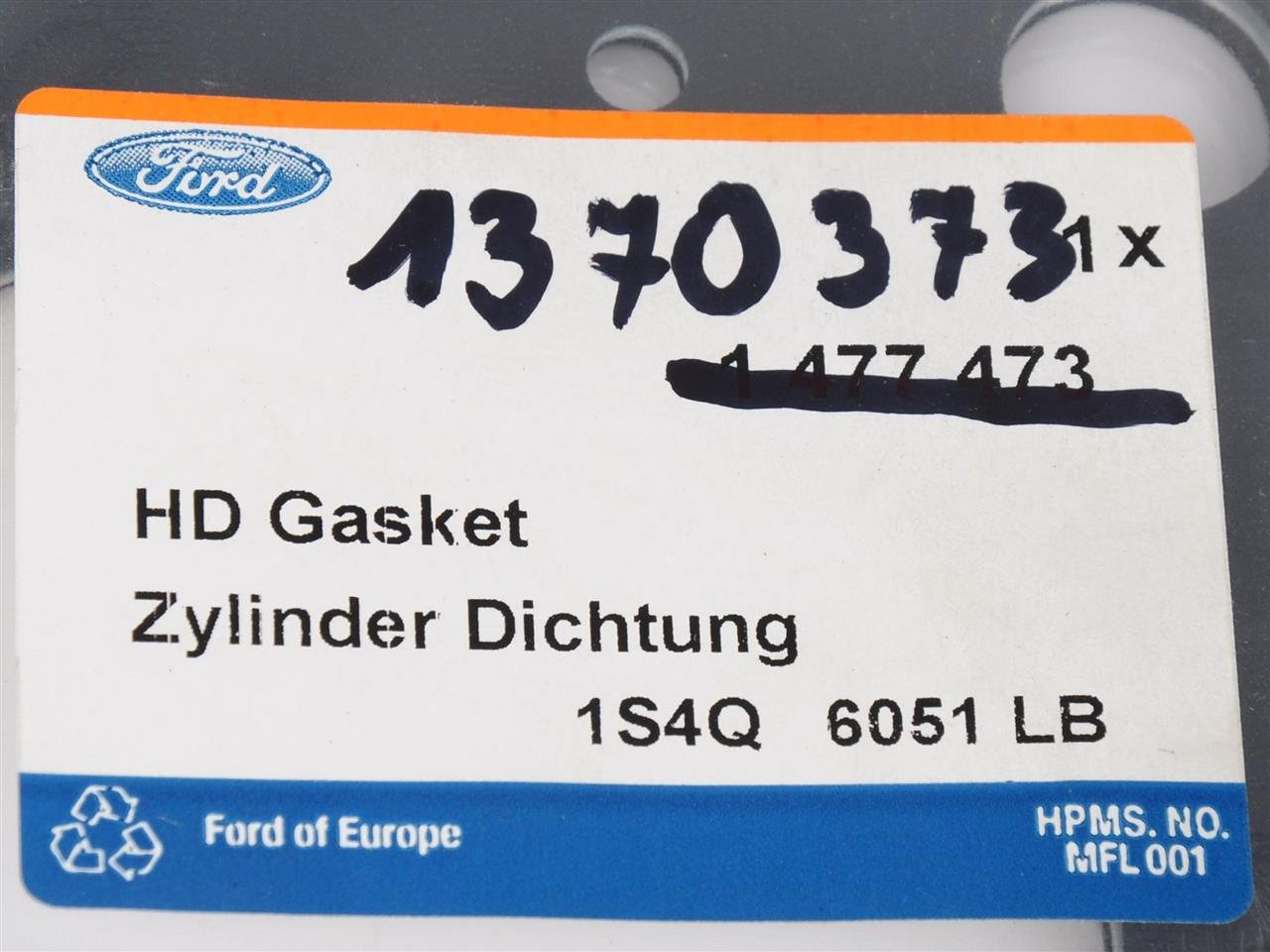 USZCZELKA GŁOWICY CYLINDRÓW 1.8 TDCI _ 1370373 _ 9M5N-6051-AA