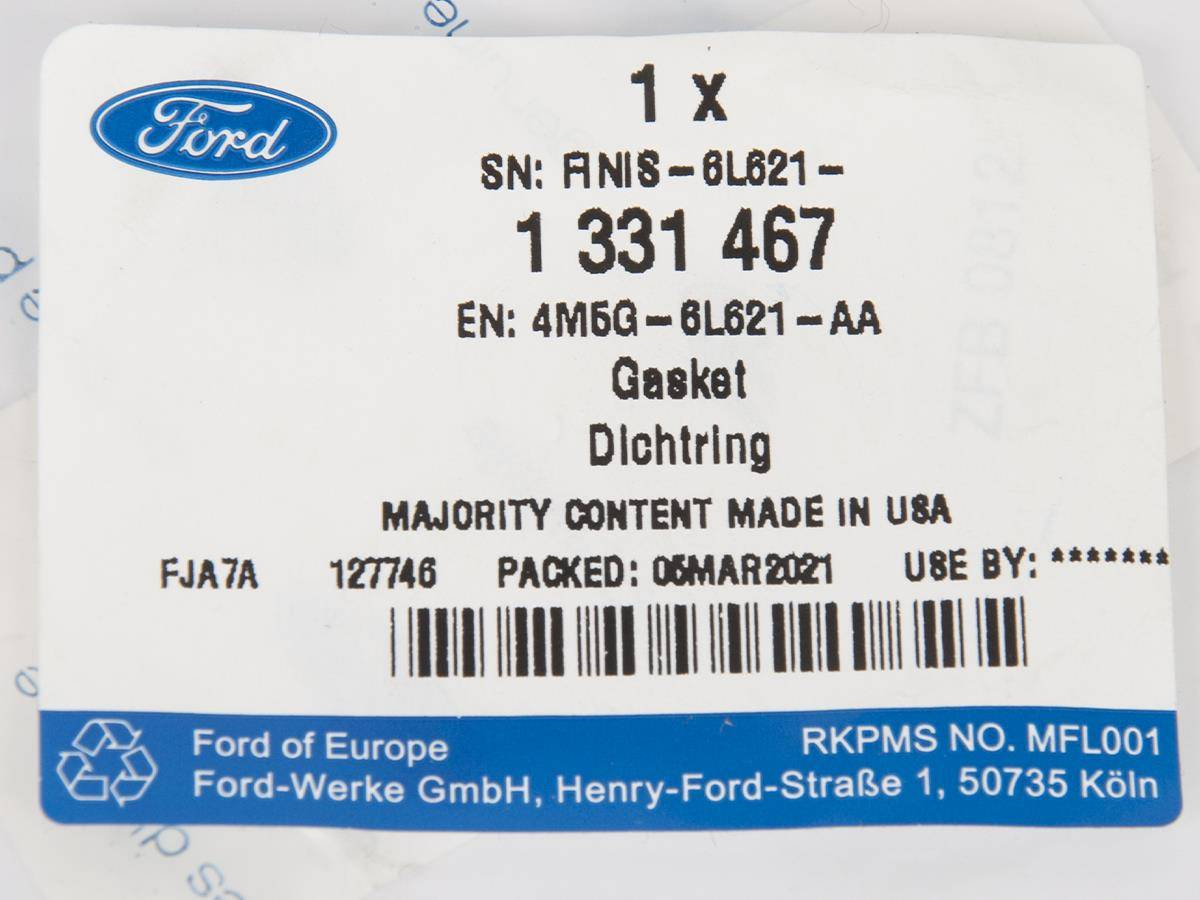 ORING CHŁODNICY OLEJU KUGA MONDEO FOCUS _ 1331467 _ 4M5G-6L621-AA _ BE8Z-6L621-A