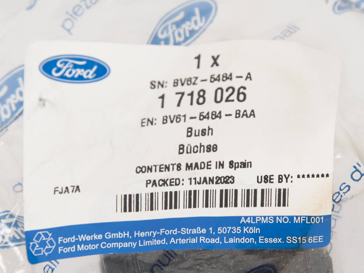 TULEJA STABILIZATORA PRZÓD FOCUS 11-14 TRANSIT/TOURNEO CONNECT 13- _ 1718026 _ BV61-5484-BAA _ BV6Z-5484-A