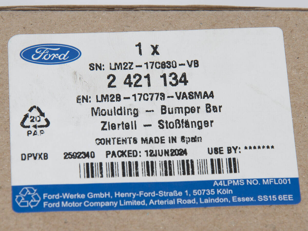 LISTWA LEWA ZDERZAKA TYŁ S-MAX/GALAXY 19- FORD OE _ 2421134 _ LM2B-17C773-VASMA4