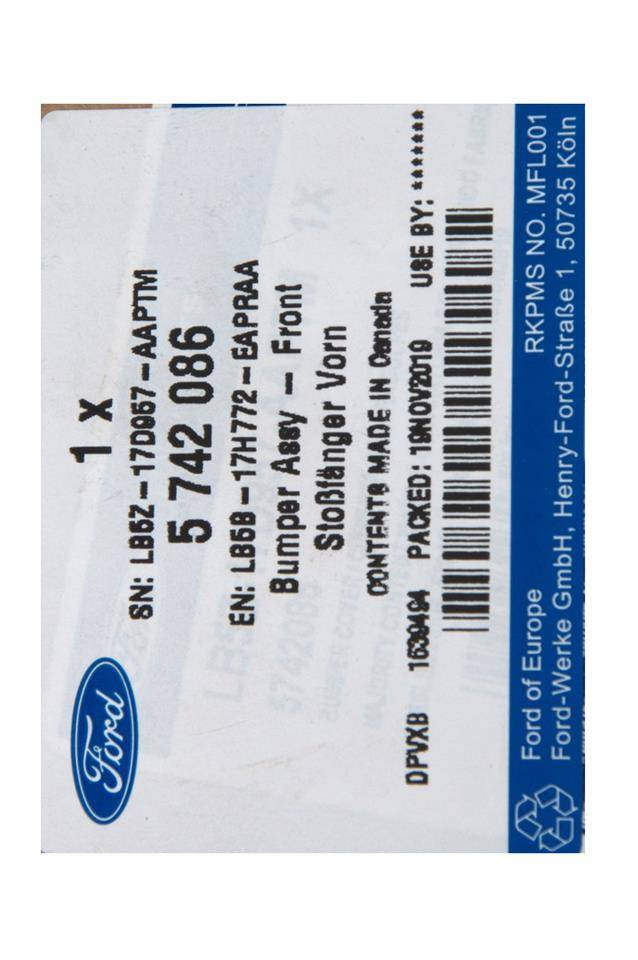 ZDERZAK PRZEDNI EXPLORER 20- 6 PDC _ 5742086 _ LB5B-17H772-EAPRAA _ LB5Z-17D957-AAPTM _ GTU_07